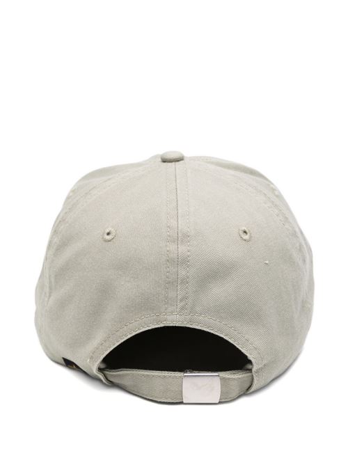 Cappello uomo Alpha Industries grigio ghiaccio effetto distressed con logo patch Alpha Industries | 26690410